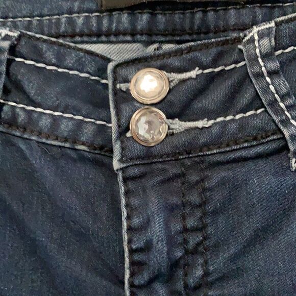 Twentyone Black Super Skinny Dark Wash Jeans 7/8 - Picture 5 of 14